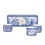 Conjunto de Velas Aromáticas Gold & Blue 70g x 3