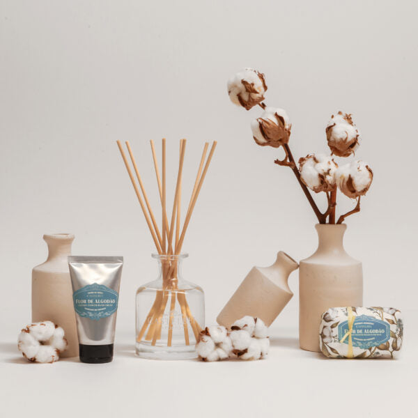 Conjunto Presente Flor de Algodão