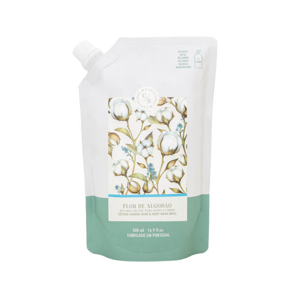 Refil de Sabonete Líquido para Mãos e Corpo Flor de Algodão 500ml