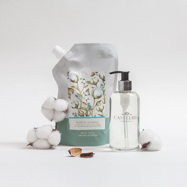 Refil de Sabonete Líquido para Mãos e Corpo Flor de Algodão 500ml
