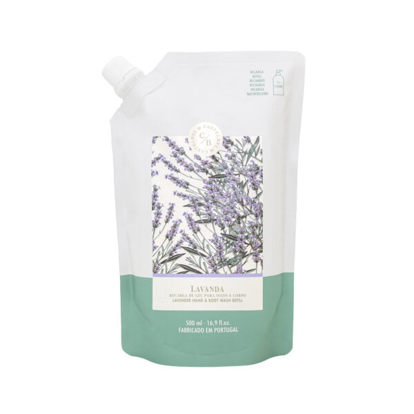 Recarga Gel Mãos e Corpo Lavanda 500mL