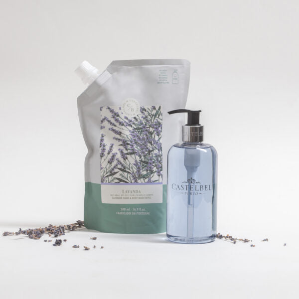 Recarga Gel Mãos e Corpo Lavanda 500mL