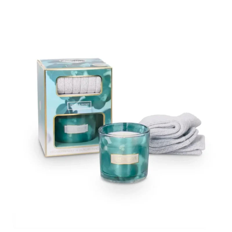 Vela Perfumada e Meias (Kit Set) Tranquility